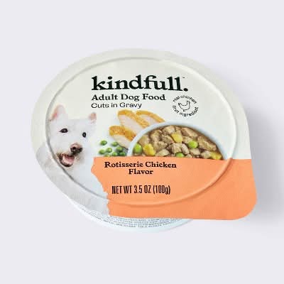 Kindfull Cuts in Gravy Adult Wet Dog Food, Rotisserie Chicken (3.5 oz)