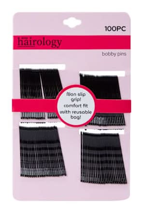 Black Bobby Pins 100-Count