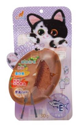 Catfeet 咪嚕最愛好吃肉塊 - 鰹魚維生素E化毛 (30 g)