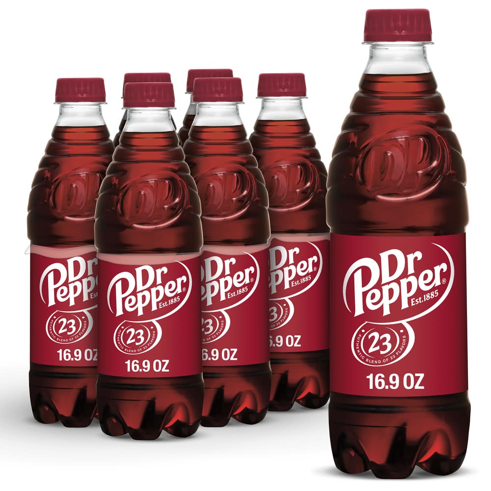 Dr Pepper Soda (6 x 16.9 fl oz)