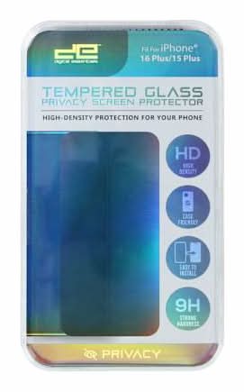 iPhone 16 Plus®/15 Plus® Digital Essentials™ Tempered Glass Privacy Screen Protector iPhone 15 Plus/iPhone 16 Plus