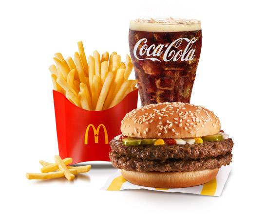 Double Quarter Pounder without Cheese Extra Value Meal [790-1220 Cals]