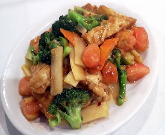 50. Tofu fait maison avec riz / House Special Tofu with rice / 家常豆腐