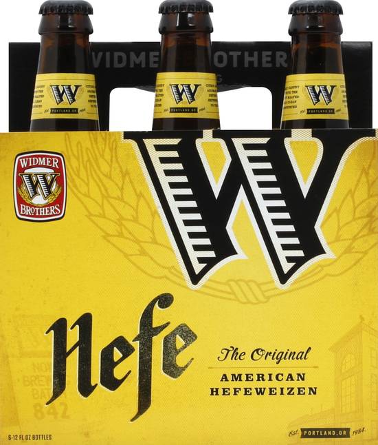 Widmer Brothers the Original American Hefeweizen Hefe Beer Bottle 1984 (6 pack, 12 fl oz)
