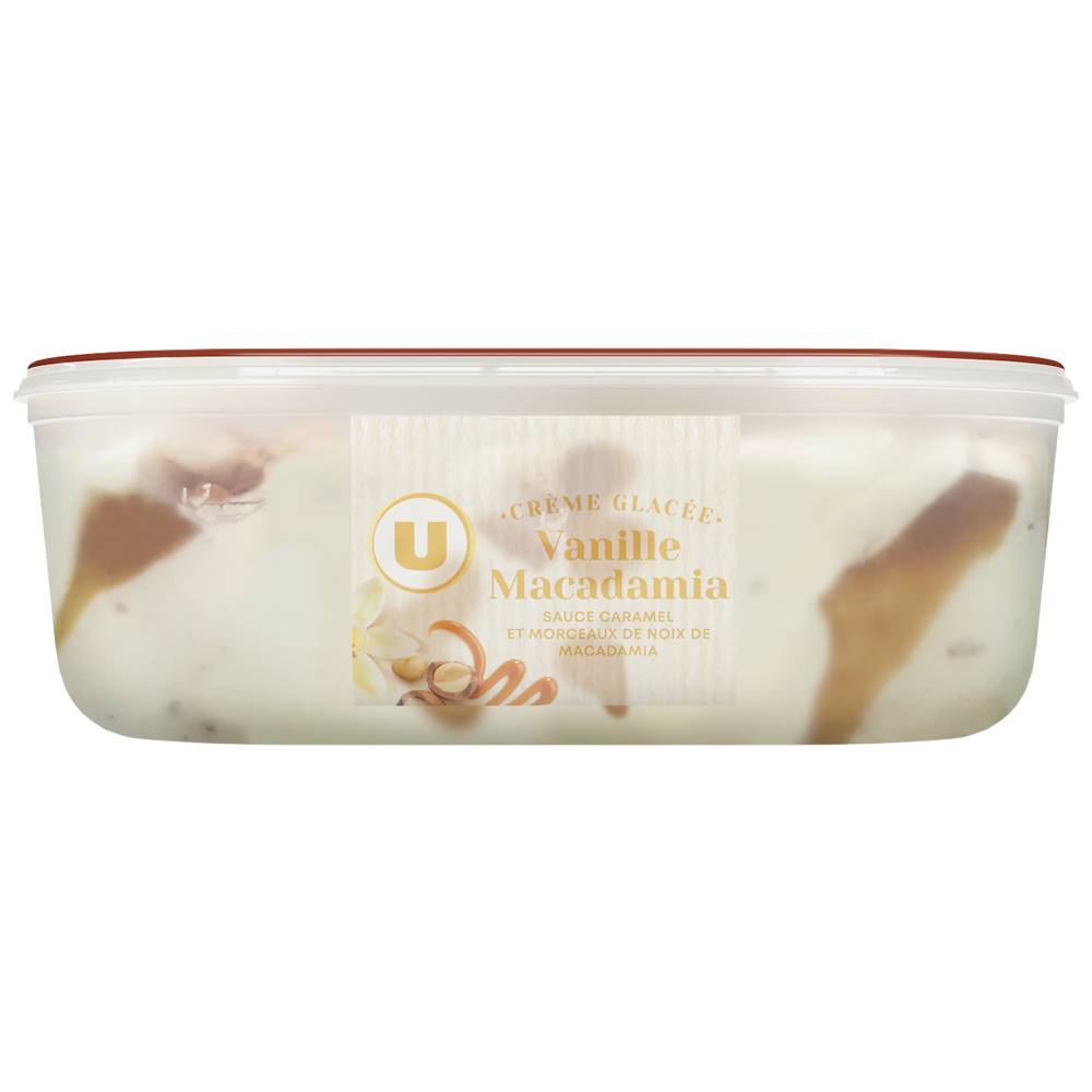 Les Produits U - U bac crème glacée vanille macadamia
