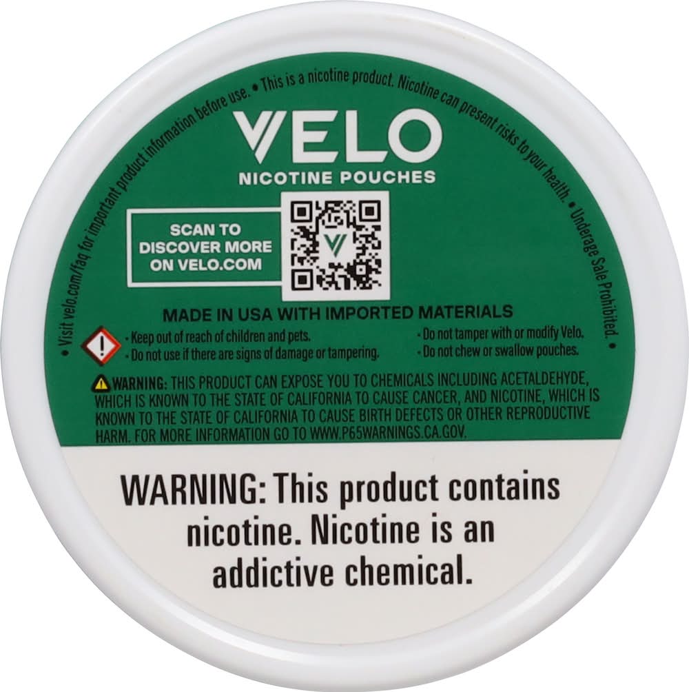 Velo Plus Nicotine Pouches 9 mg Delivery Near Me | Order Online