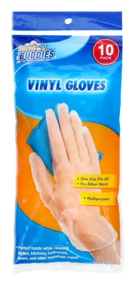 Scrub Buddies Vinyl Gloves (10 ct)