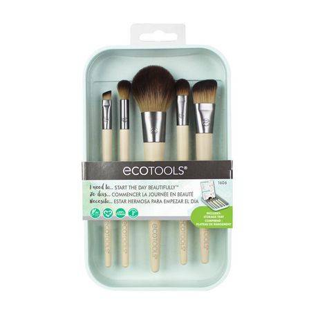 Commencez la journ e en beaut (contient les pinceaux sa routine quotidienne.) - ecotools start the day beautifully kit (designed with tools for her daily beauty routine.)