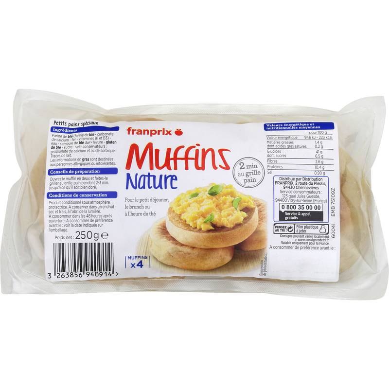 Franprix - Muffins nature (4)