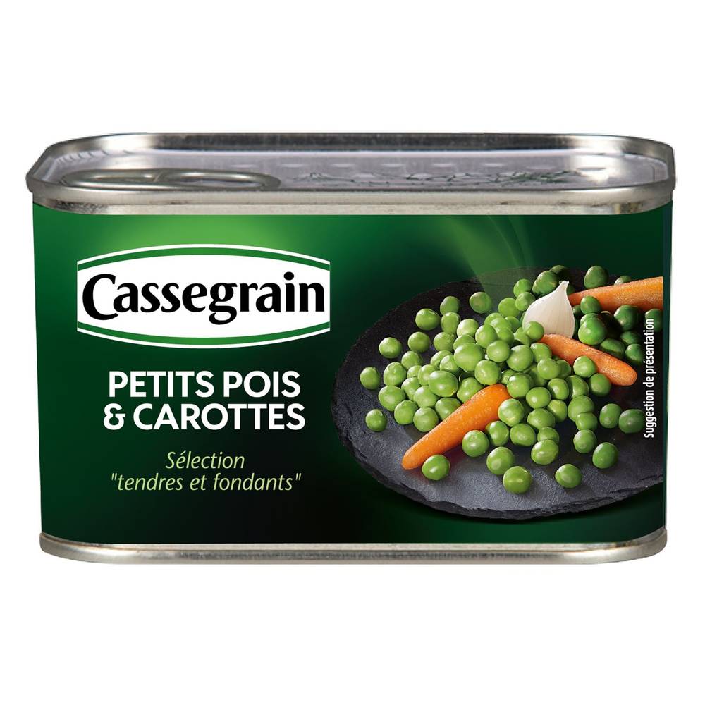 Cassegrain - Petit pois carotte tendre et fondant (400g)