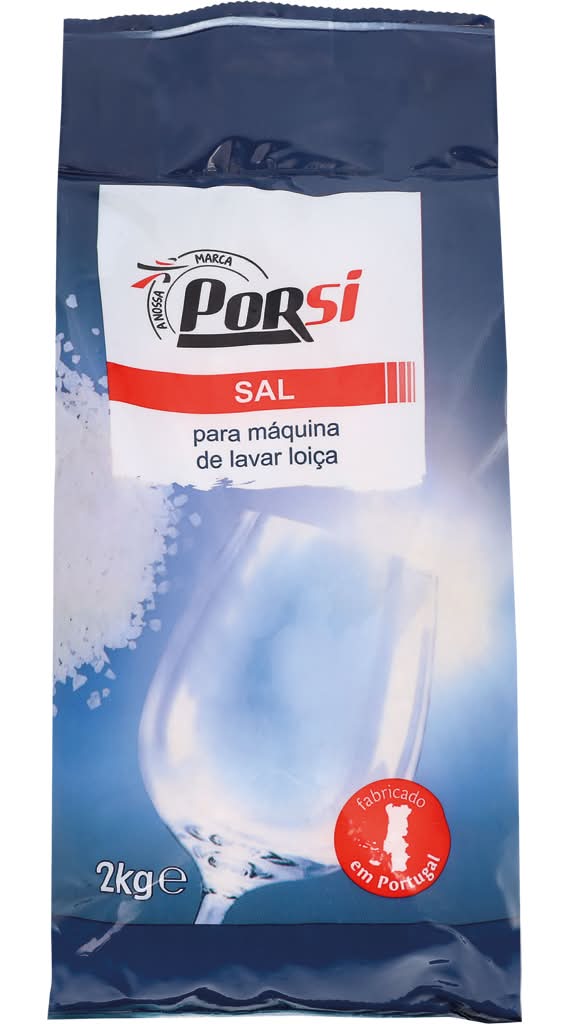 PorSi  - Sal para maquina loiÃ§a, embalagem de 2 kg