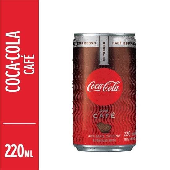 Coca-cola refrigerante sabor original com café espresso (220 ml)