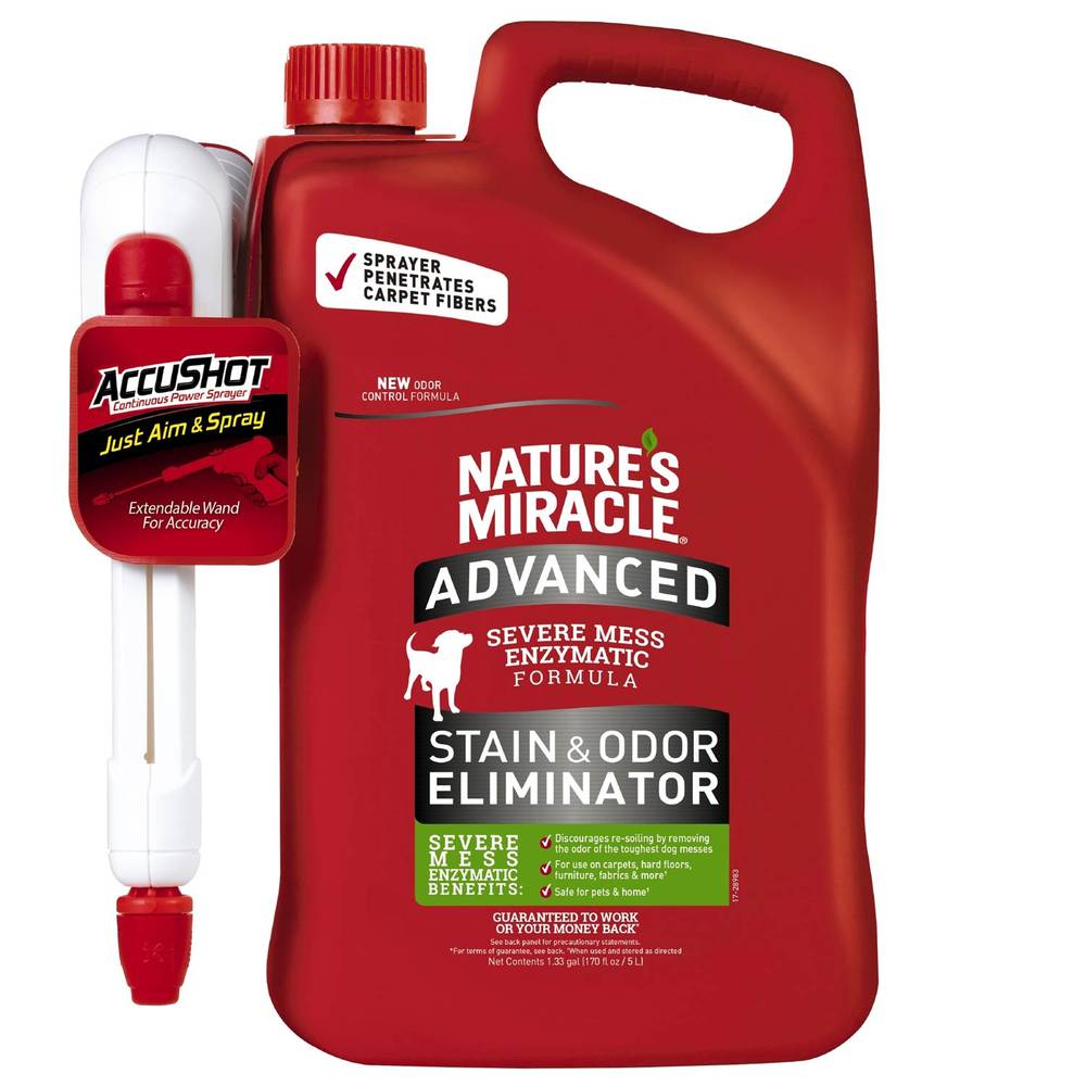 Nature's Miracle AccuShot Stain and Odor Remover, 170 Ounces