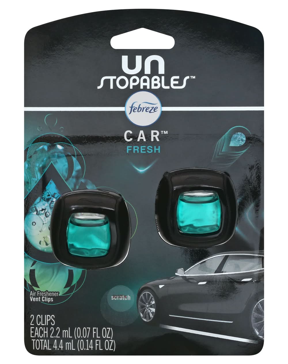 Febreze Unstopables Fresh Scent Vent Clips (0.14 fl oz, 2 ct)