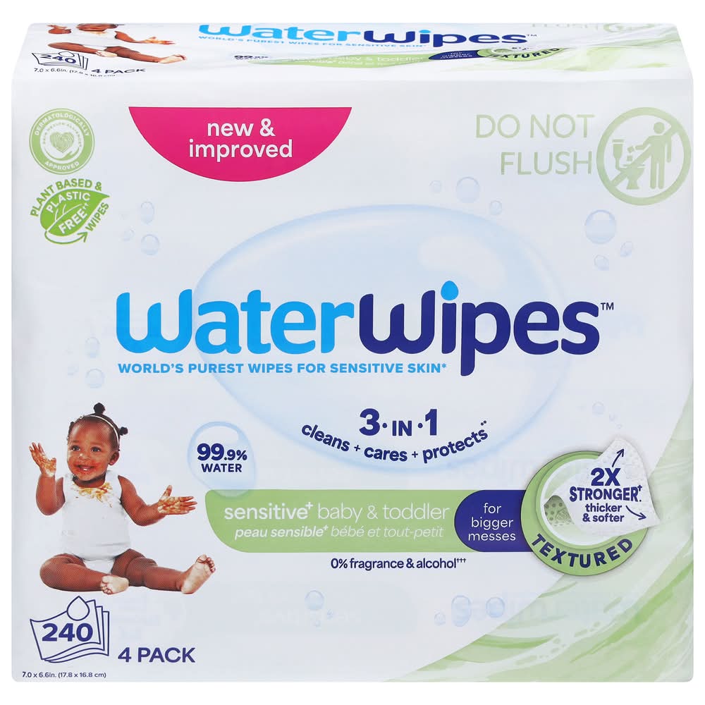 WaterWipes Baby Wipes With 99.9% Water (4.6 lbs)