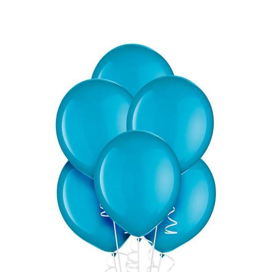 Uninflated 20ct, 9in, Caribbean Blue Balloons