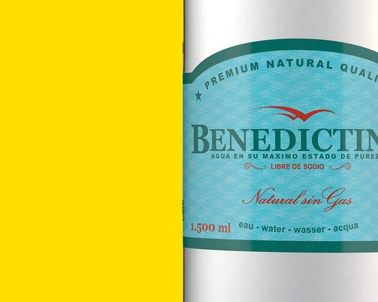 Agua Benedictino 1,5 lts (sin Gas)