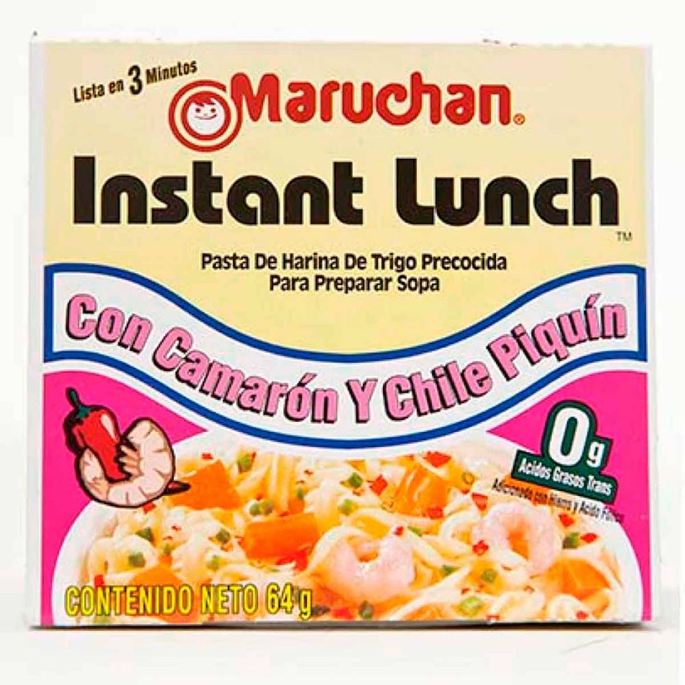 Maruchan · Sopa instantánea camarón y chile piquín (64 g)