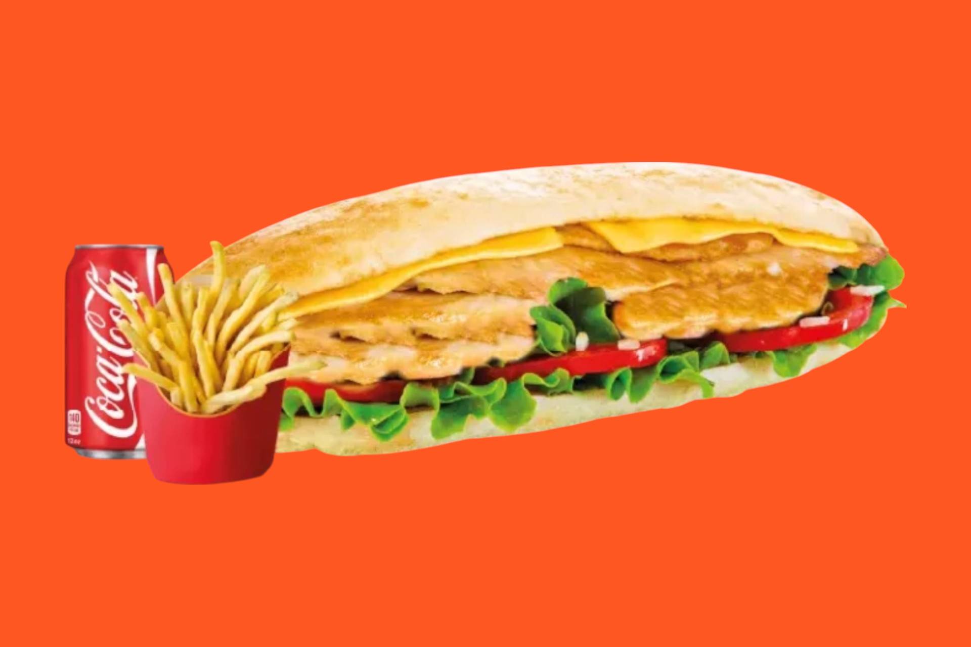 Sandwich Escalope du chef🥙🍟🥤