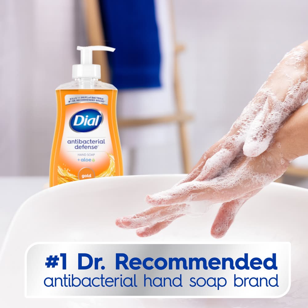 Dial Antibacterial Defense Liquid Hand Soap, Gold (11 fl oz)