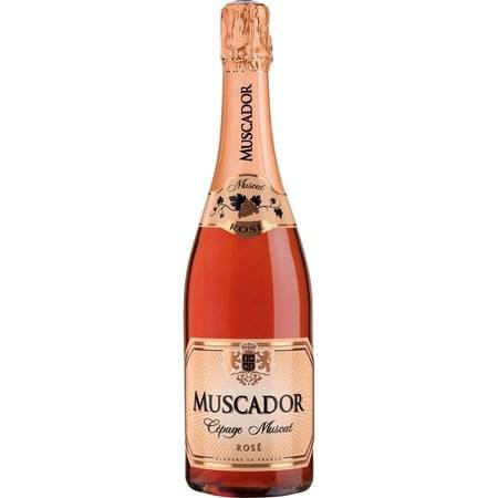 Vin pétillant mousseux muscat rosé MUSCADOR - la bouteille de 75cL
