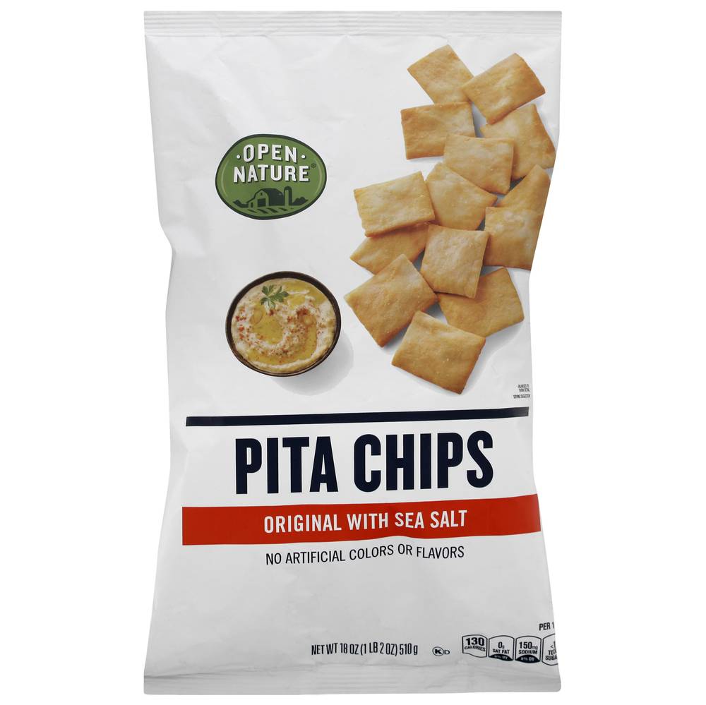 Open Nature Original Pita Chips With Sea Salt (18 oz)