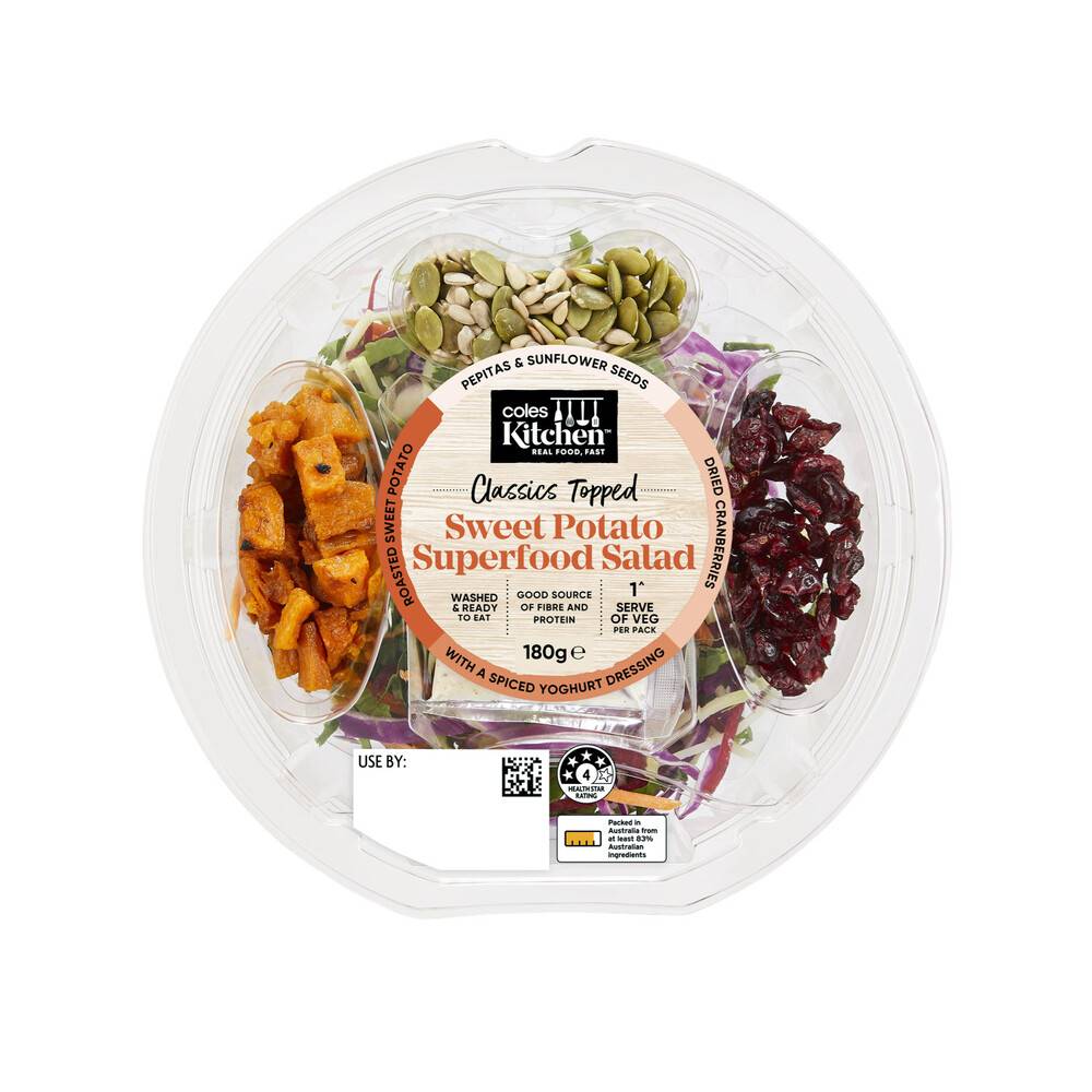 Coles Kitchen Sweet Potato Superfood Salad Bowl 180g