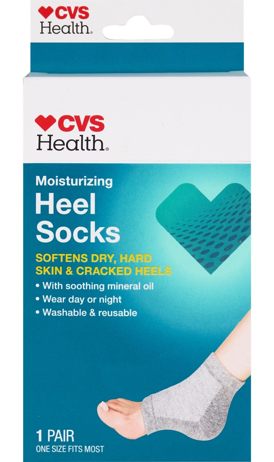 CVS Health Moisturizing Heel Socks