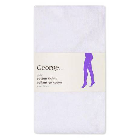 Collant Tendance En Coton George Pour Filles (Couleur: Blanc, Taille: 7-9)