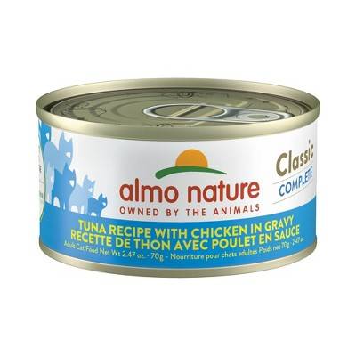 Almo Nature: Classic Complete Cat 12 Pack: Tuna Recipe w/ Chicken - 2.47oz Cans