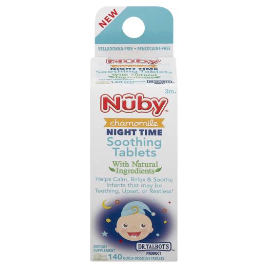 Nuby Soothing Night Time Chamomile Quick-Dissolve Tablets (140 ct)