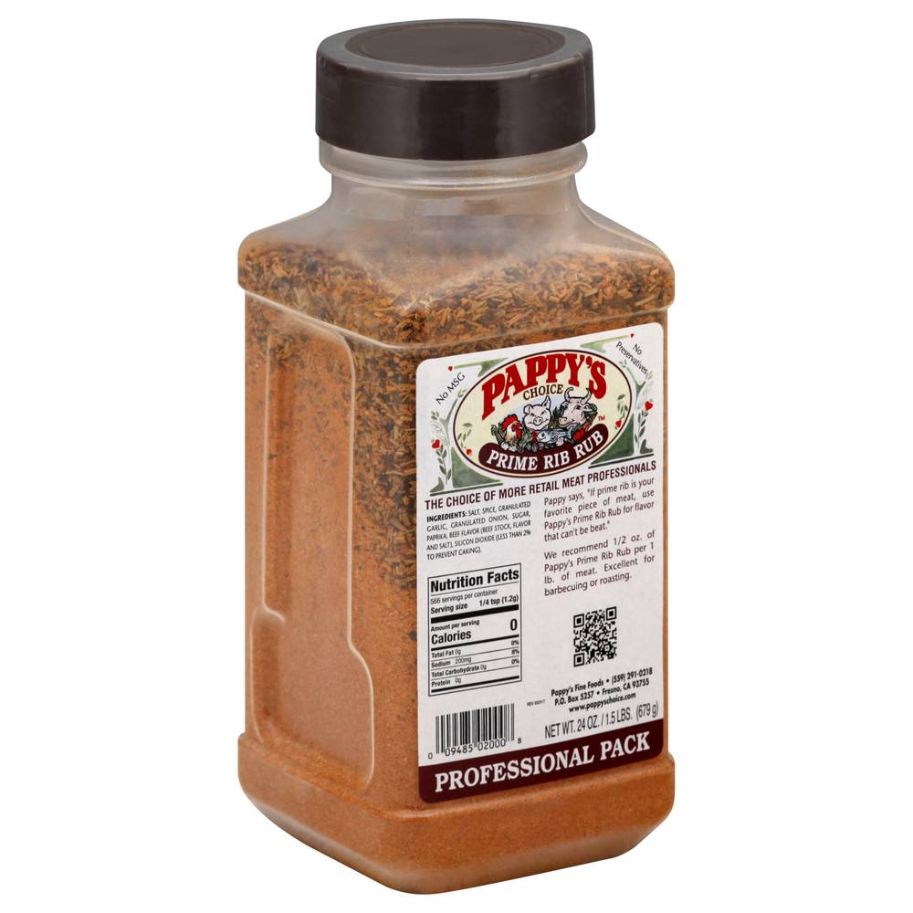 Pappy's Choice Professional pack Prime Rib Rub (1.5 lbs)