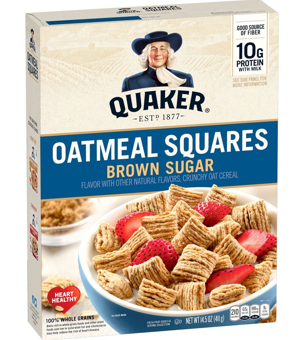 Quaker Oatmeal Squares, Brown Sugar (14.5 oz)