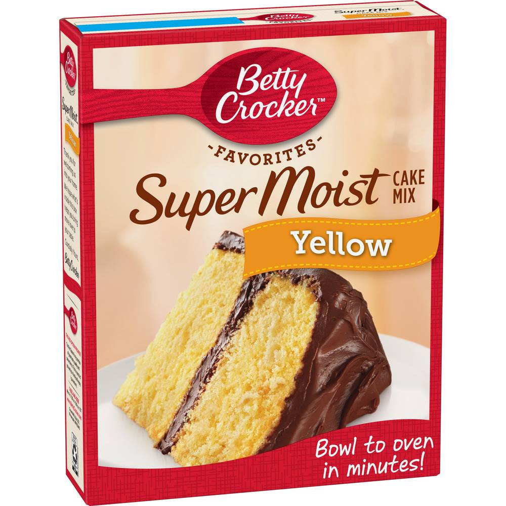 Betty Crocker Super Moist Yellow Cake Mix, 15.25 Oz