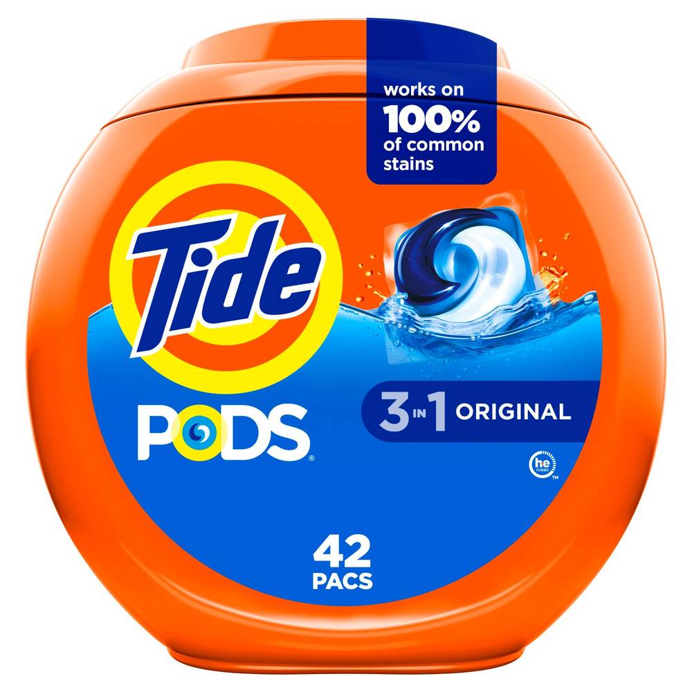 Tide Pods Light Laundry Detergent Pacs, 42 Count, Ocean Mist Scent, Powerful Clean With A Light And Lasting Scent