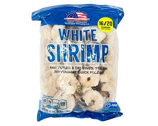 Great American Seafood Imports Co. · White Shrimp Tail On (32 oz)