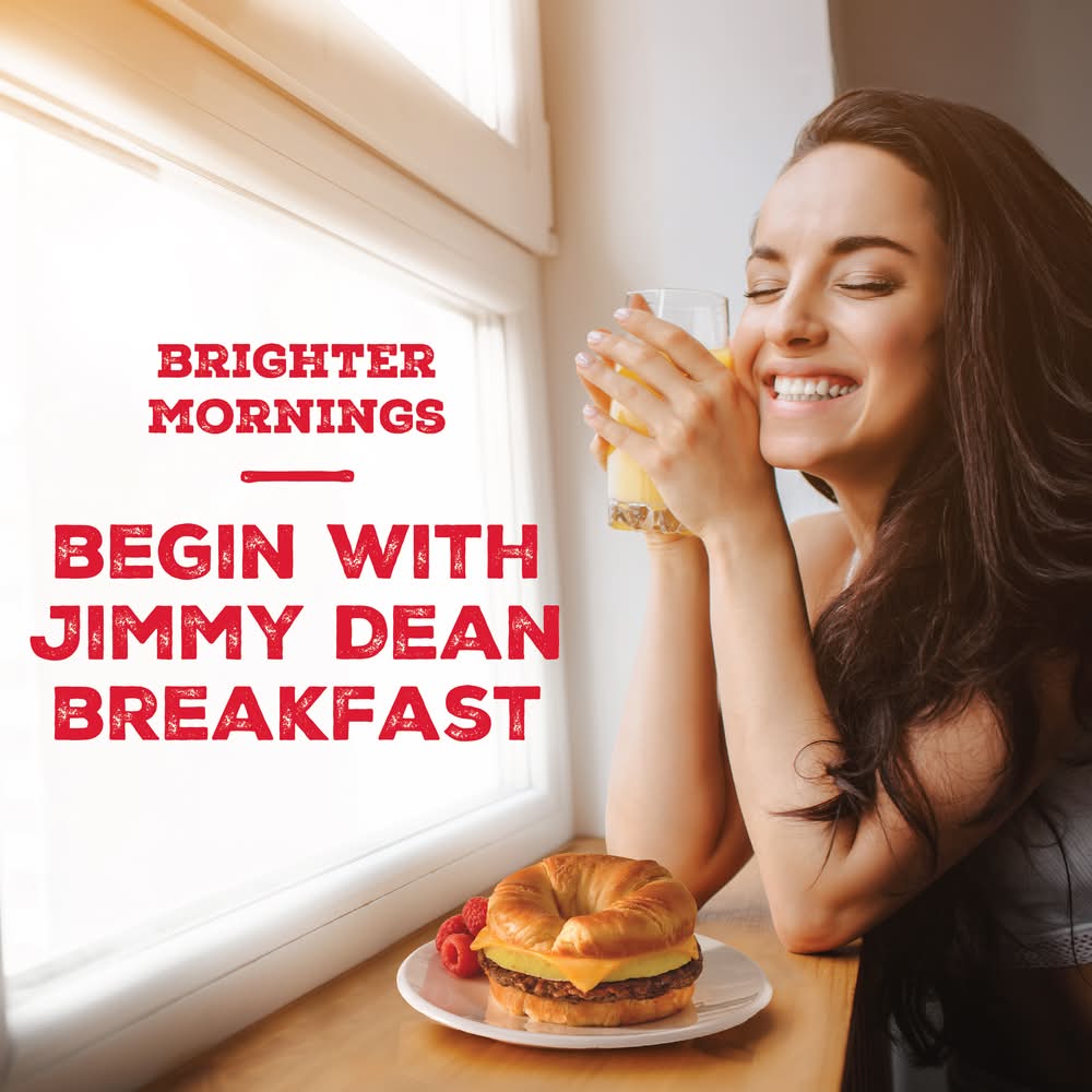 Jimmy Dean Croissant Breakfast Sandwiches, Sausage, Egg & Cheese (9 oz, 2 ct)