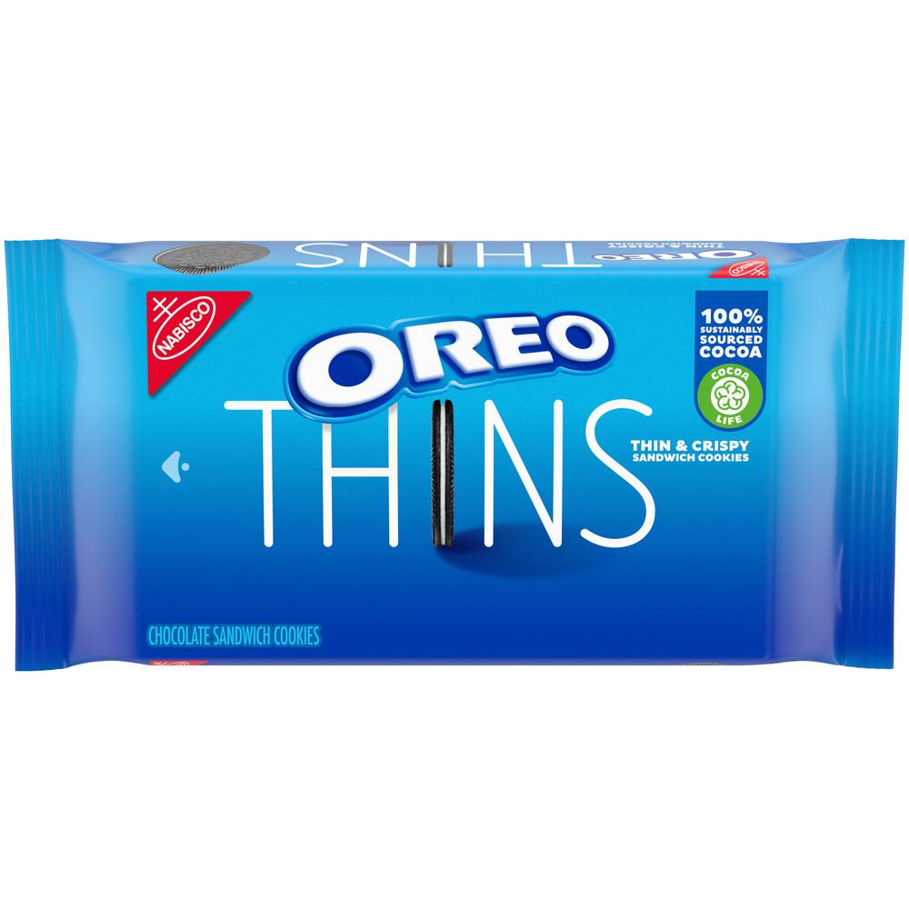 Oreo Thins Creme Sandwich Cookies, Dark Chocolate (10.1 oz, 4 ct)