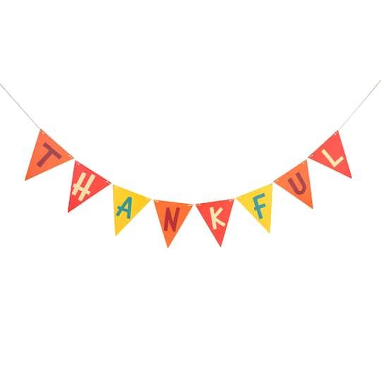 6Ft. Thankful Paper Flag Banner By Celebrate It