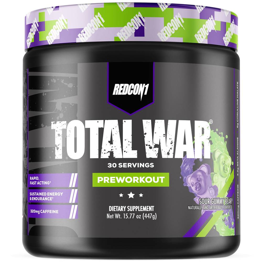 Total War Pre-Workout - Sour Gummy Bear (30 Servings)