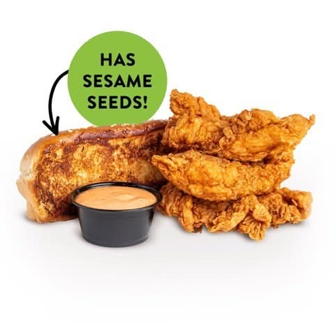 3 CHICKEN TENDERS + SIDE + DRINK