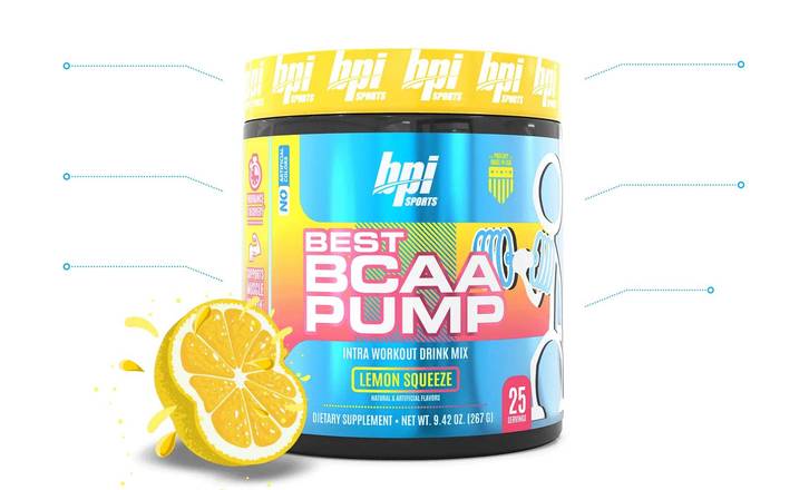 BPI Best BCAA PUMP 25 servidas Lemon Squeeze