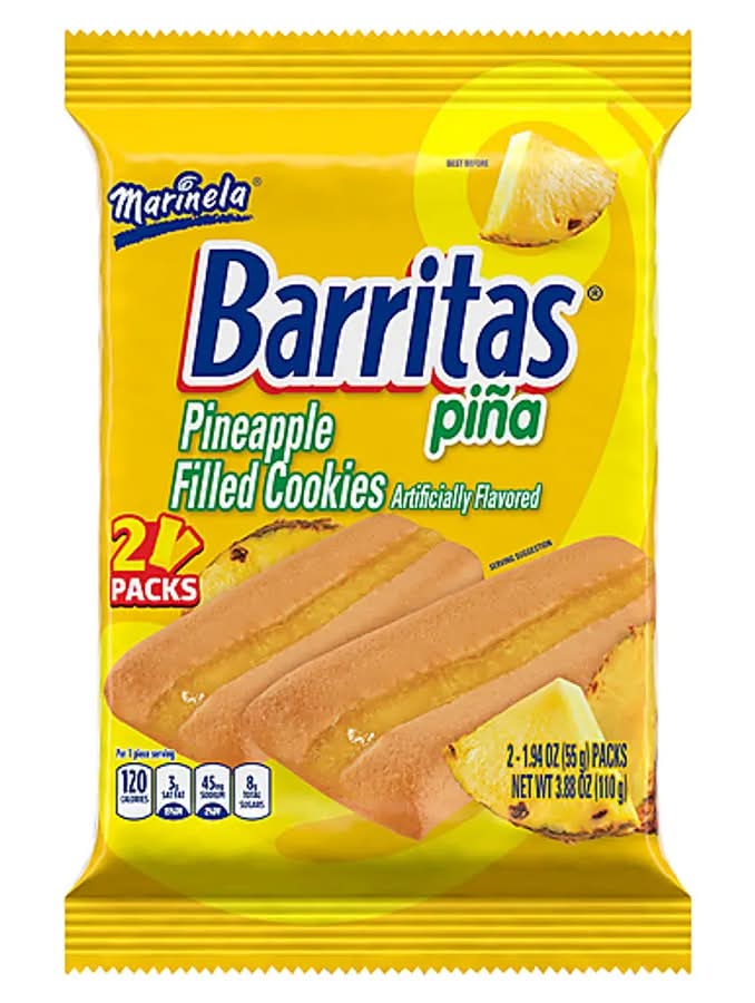 Barritas Pineapple Filled Cookies