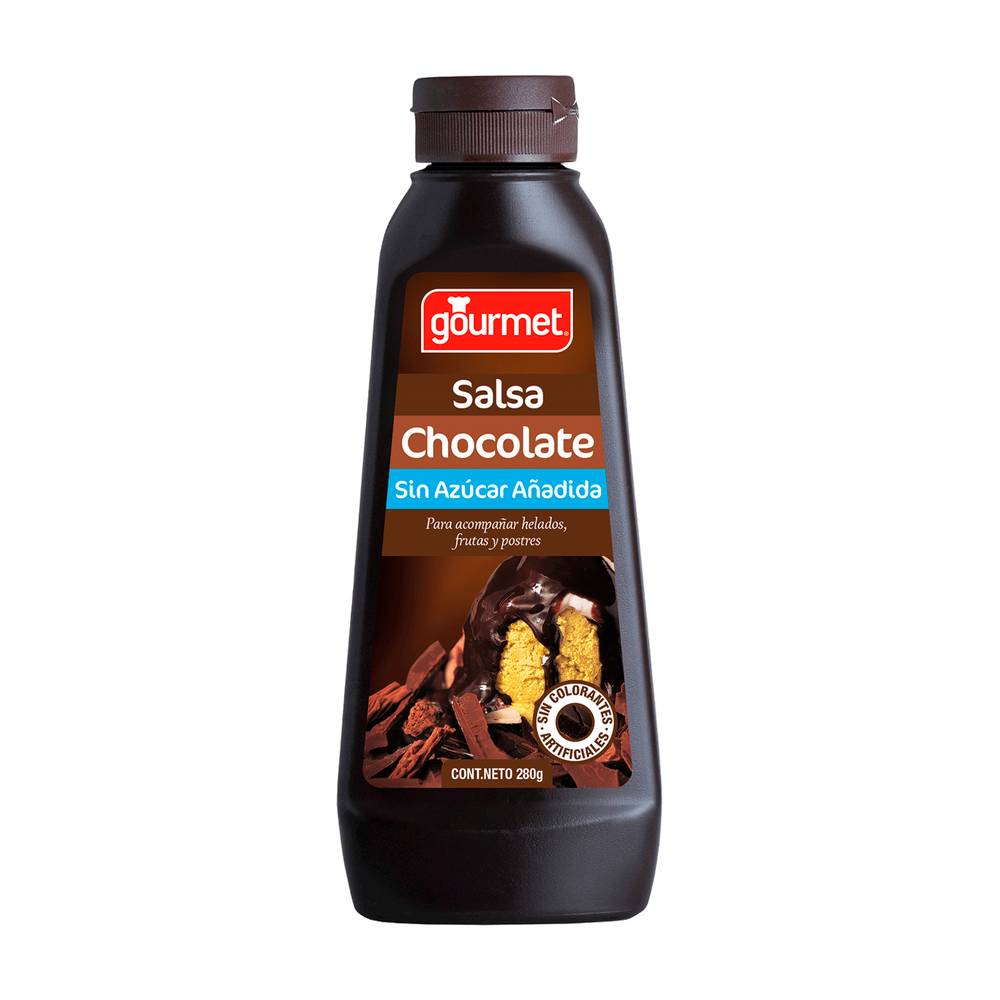 Gourmet · Salsa de chocolate sin azúcar añadida (280 g)