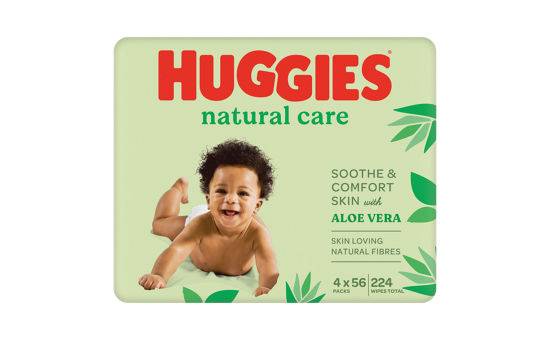 Huggies Natural Care Baby Wipes - 4 Pack (4x56 Wipes)