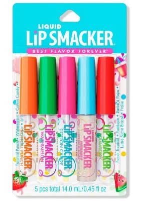 Lip Smacker Liquid Lip Gloss Friendship Party pack, Assorted (0.45 fl oz, 5 ct)