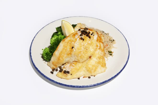 Sole, seared