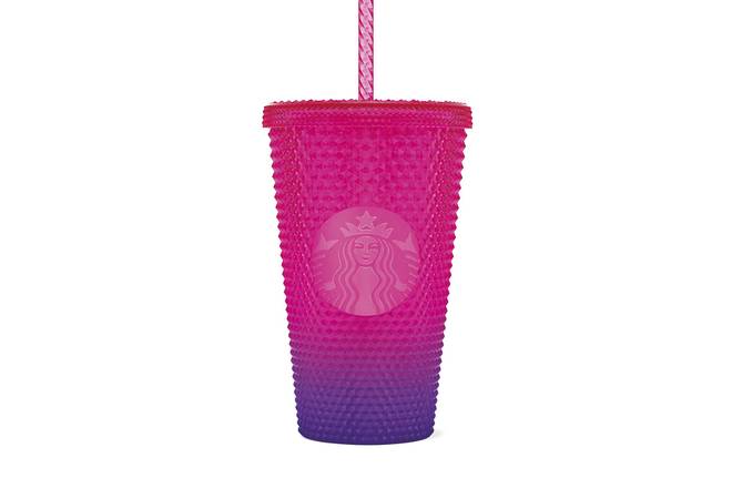 Cold Cup Pl Bling Pink Purple 16Oz