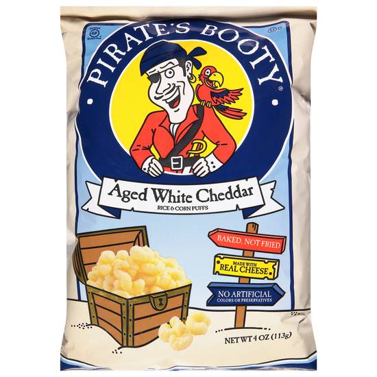Pirate's Booty Aged White Cheddar Rice and Corn Puffs