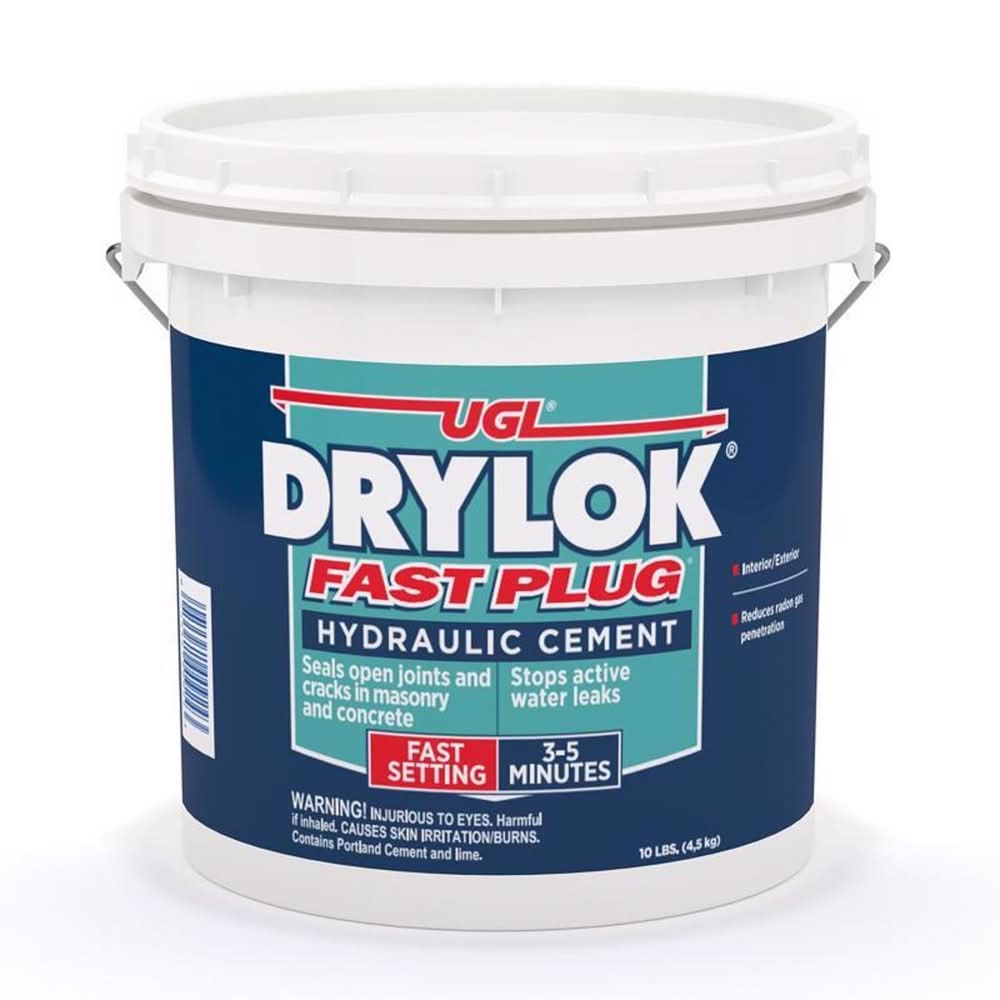 Drylok Fast Plug Hydraulic & Anchoring Cement 10 Lb Gray